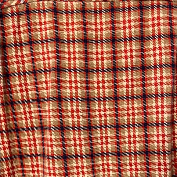 True Religion Red and Cream Plaid Casual Button Down Shirt Excellent Condition - Picture 10 of 12